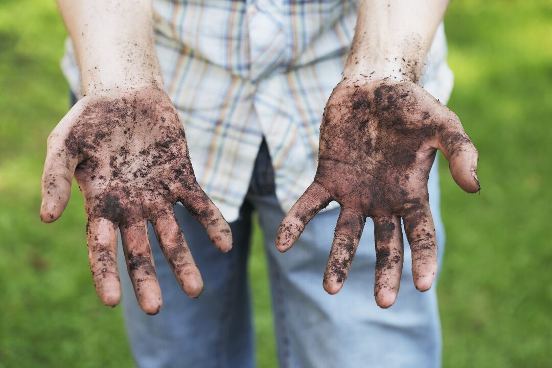 nešvarios rankos kaip parazitinės infekcijos priežastis